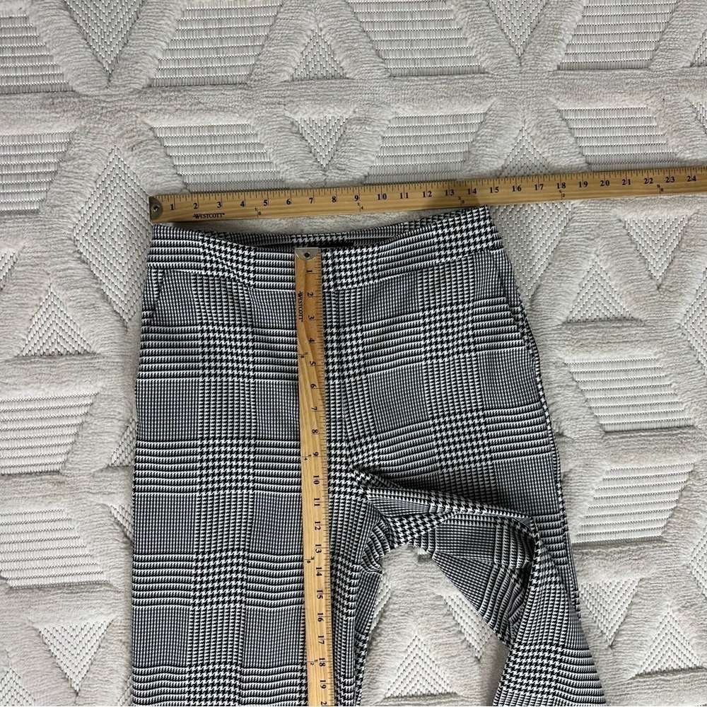 CYNTHIA ROWLEY Pants Sz 6 Houndstooth High Rise Trouser - Picture 8 of 14